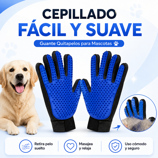 🐾 Guante Mágico Quitapelos para Perros y Gatos 🐾